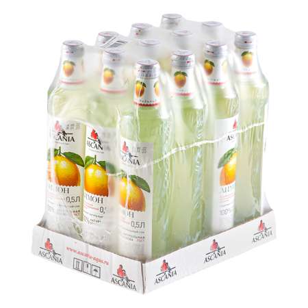 Лимонад Ascania Лимон 0.5 л 12 штук