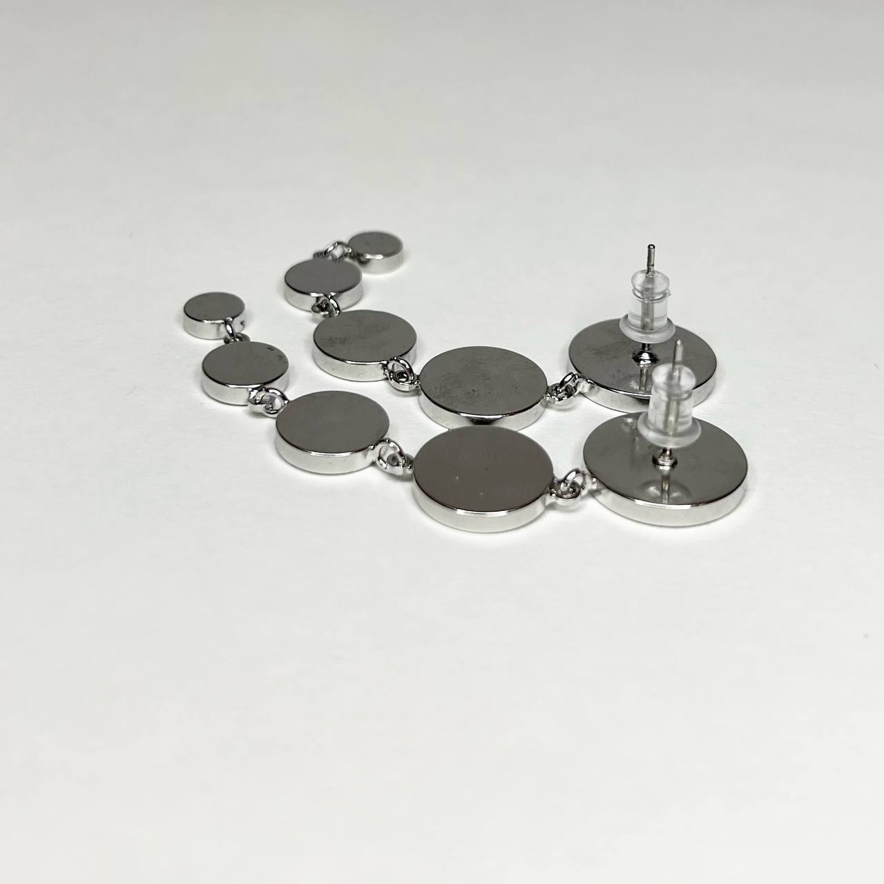 Серьги Homely Пять капель Silver/Black Jewelry8 - фото 2