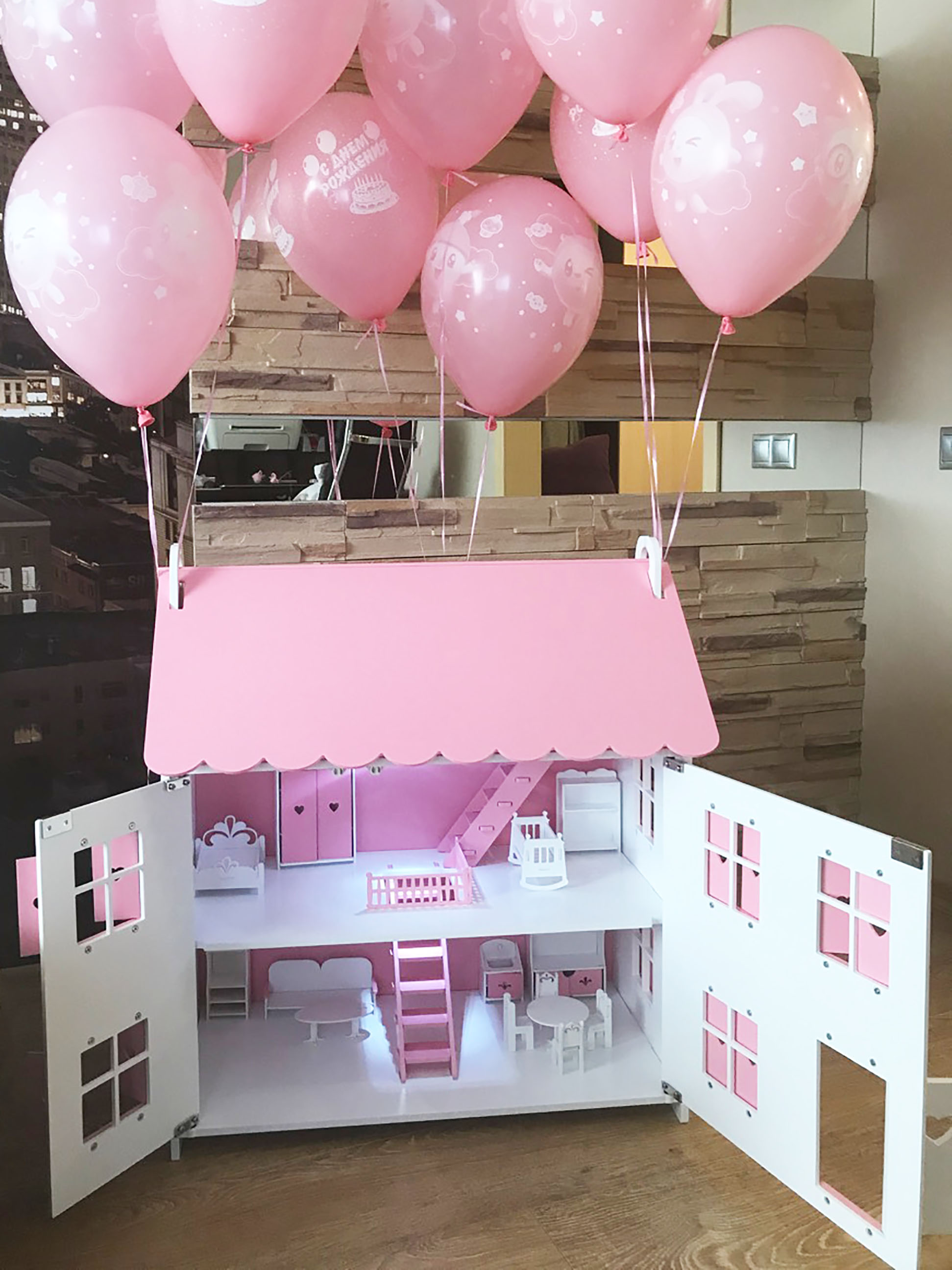 Домик для кукол LittleWoodHome 77 см 8501 - фото 8