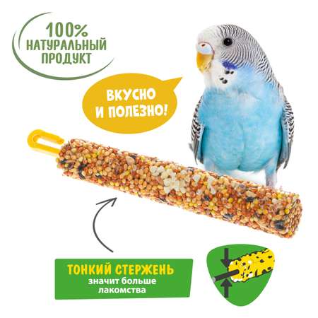 Лакомство для птиц HappyJungle палочки мед-орехи 30г*3шт
