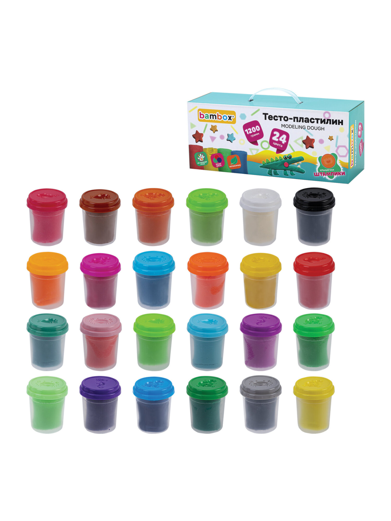 Тесто для лепки BAMBOX 24 цв. - фото 3