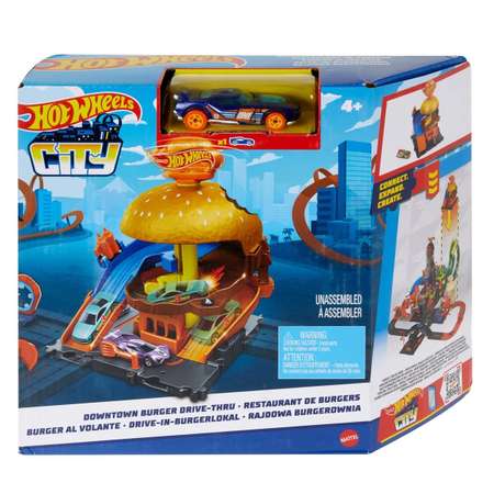 Трек Hot Wheels City Downtown с пусковой установкой