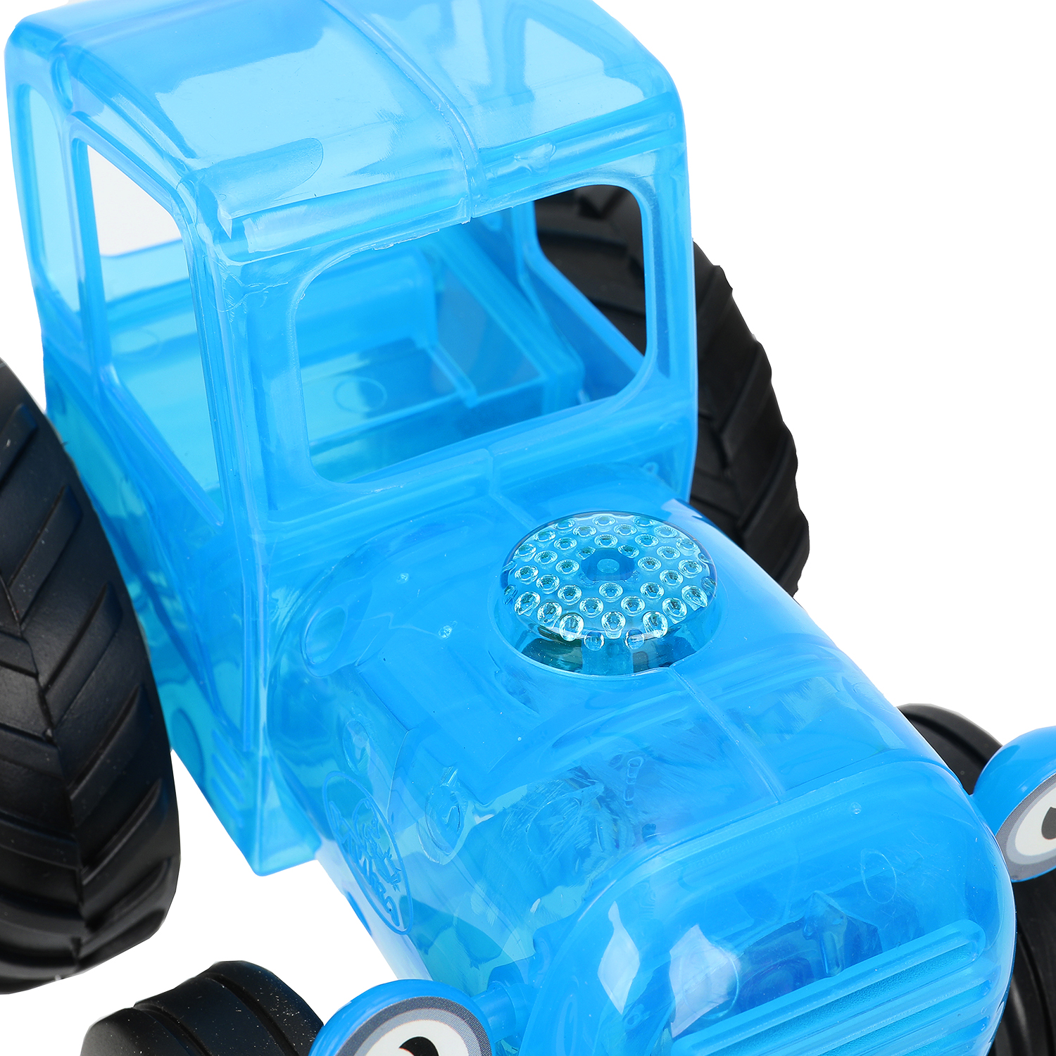 Каталка УМка Синий трактор на веревочке синий - фото 5