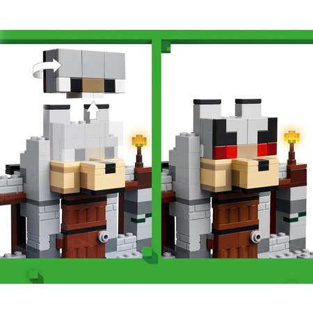 Конструктор LEGO Minecraft Волчья крепость блочный