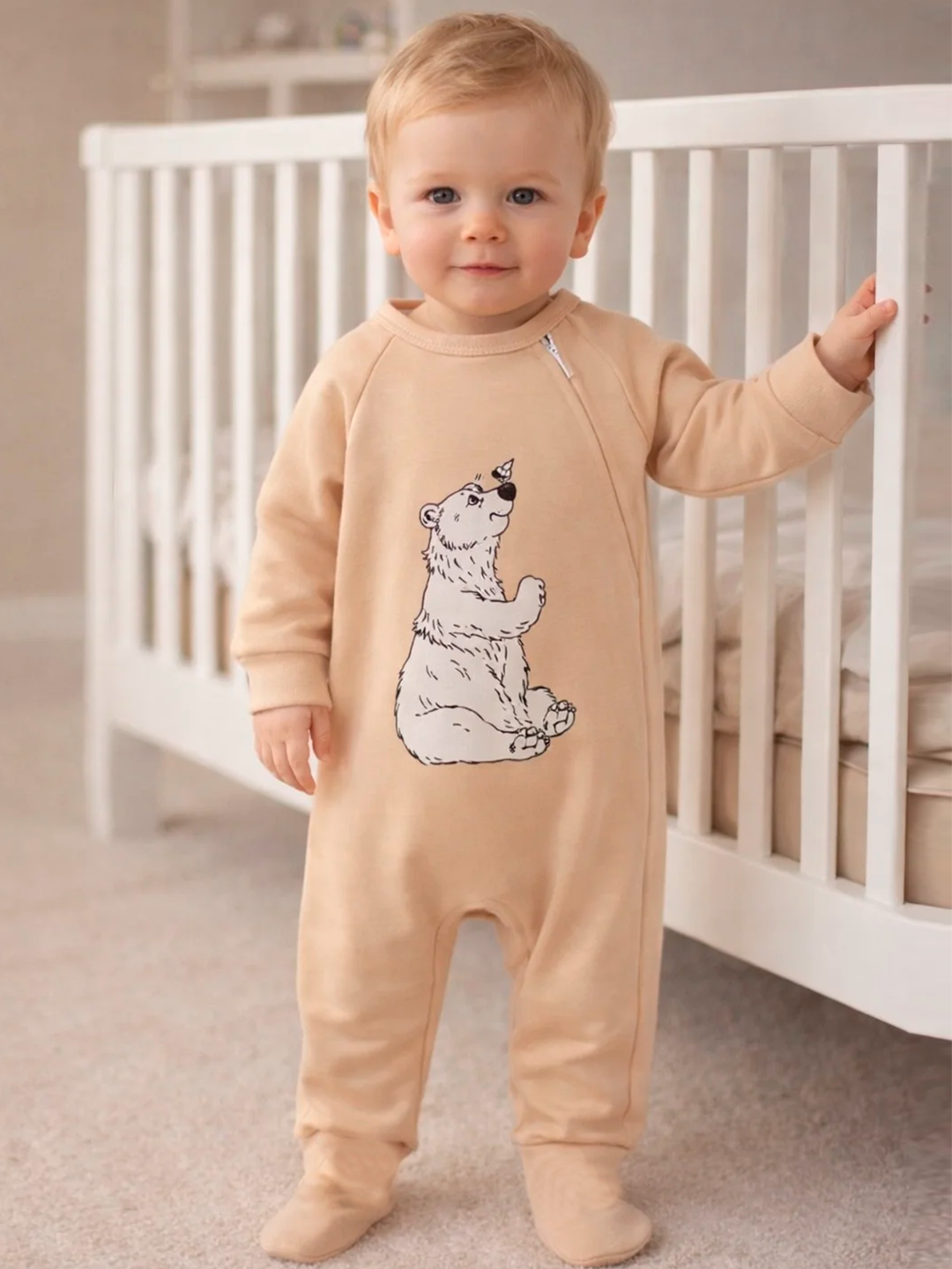Изображение товара Комбинезон Совенок Дона 74 для новорожденных мягкий гипоаллергенный