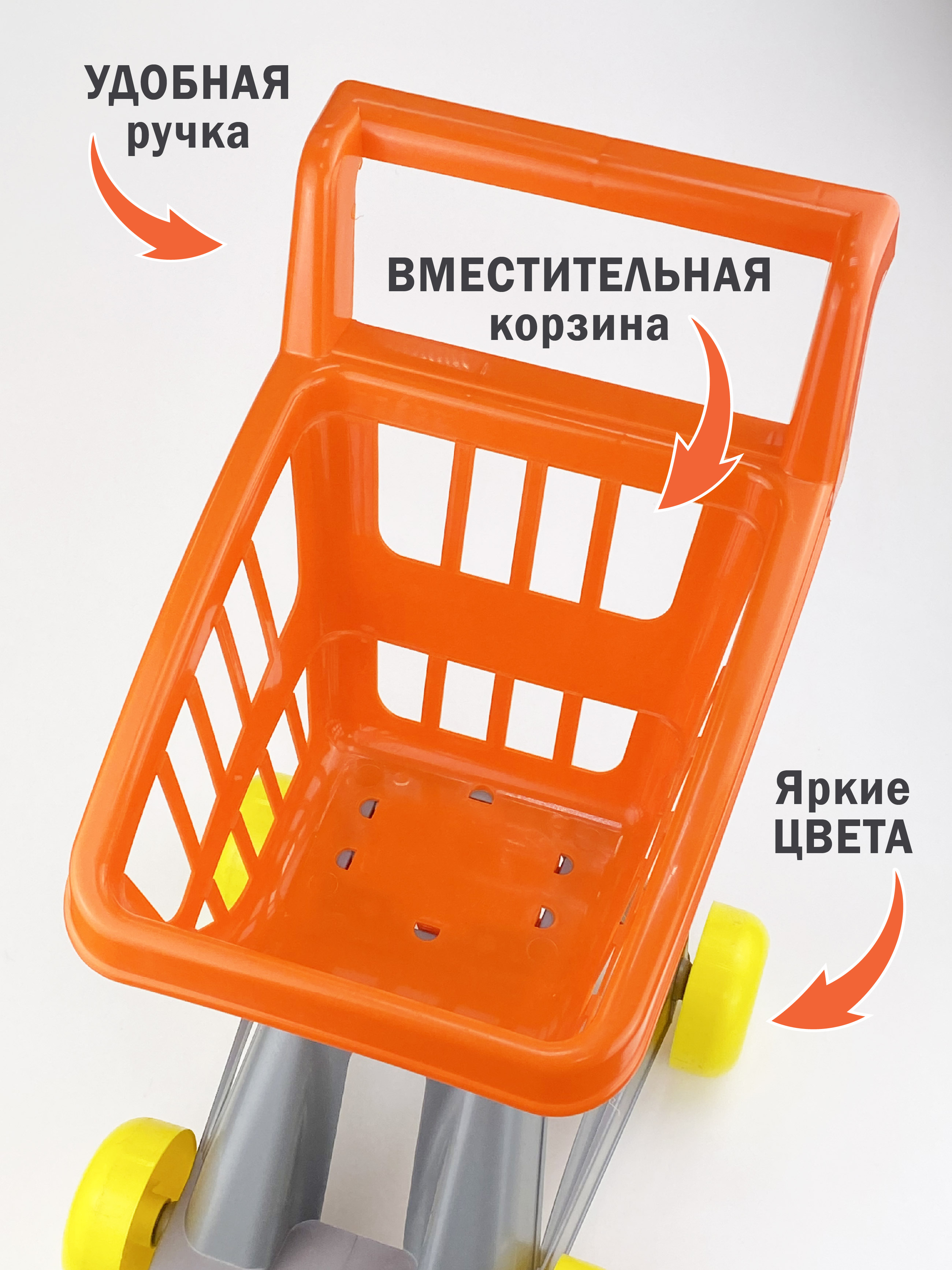 Игровой набор СТРОМ тележки и корзинки - фото 4