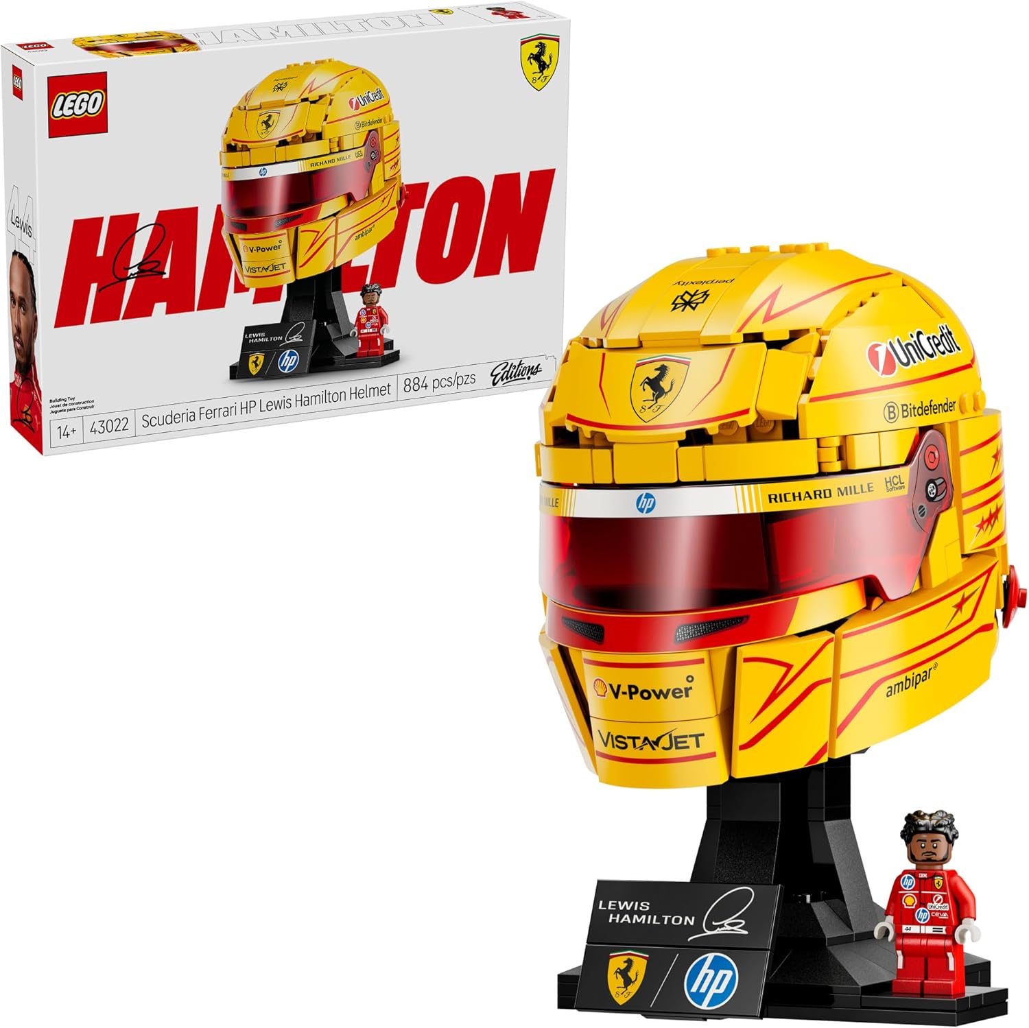 Конструктор LEGO Editions Шлем Льюиса Хэмилтона 884 дет. - фото 1