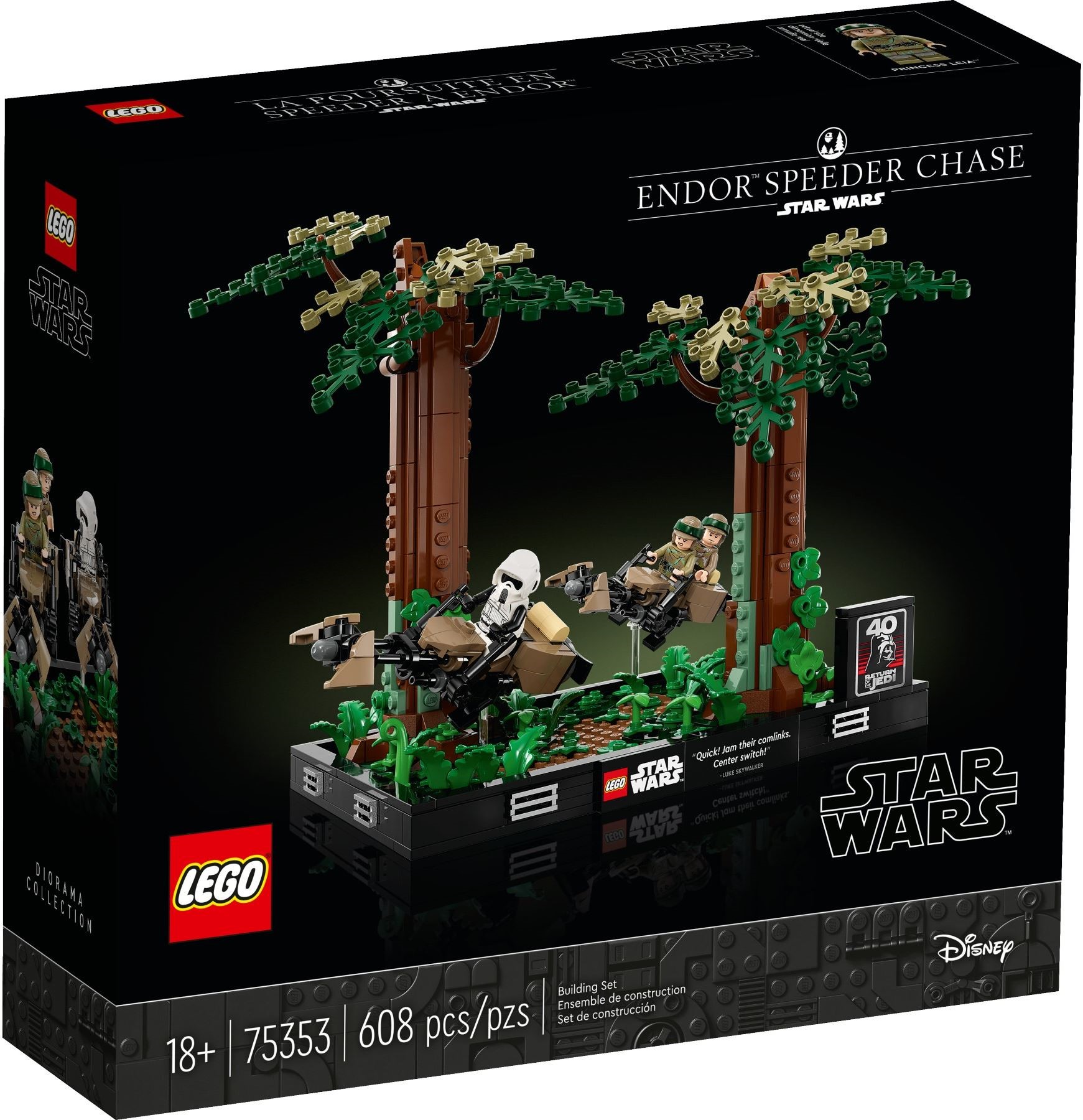 Изображение товара Конструктор LEGO Star Wars: Диорама Погоня за спидером 75353 Изображение товара Конструктор LEGO Star Wars: Диорама Погоня за спидером 75353