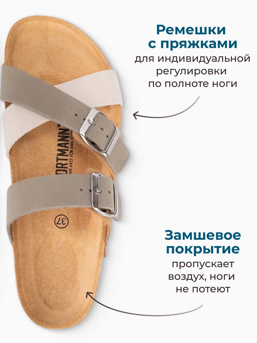 Пантолеты ORTMANN 7.73.2_Malia_оливк./корич.микс, о/м - фото 7