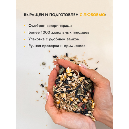 Корм GRANOFEED для грызунов хомяков морских свинок шиншилл и др 800 г