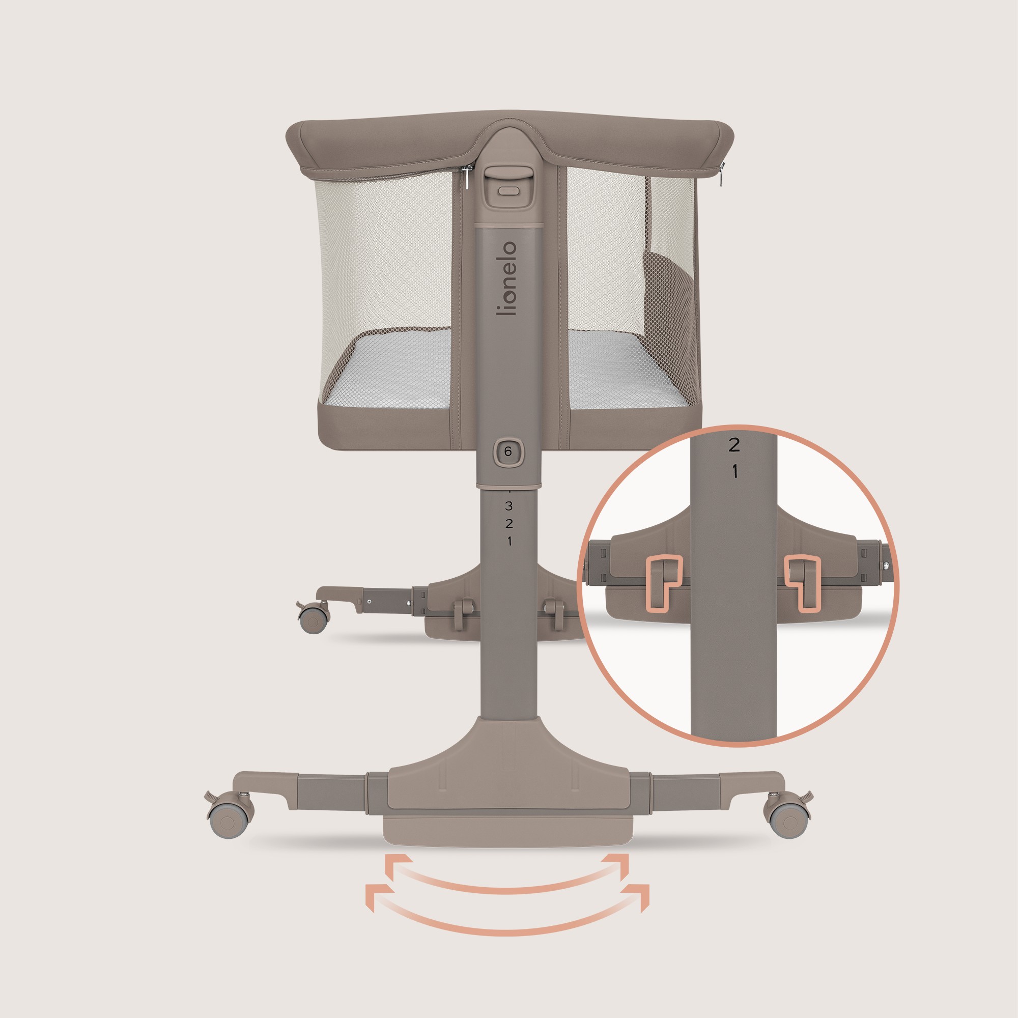 Колыбель Lionelo Pari коричневый - фото 4