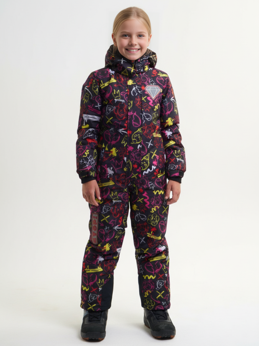 Комбинезон Saimaa GLO-10 черно-розовый - фото 1