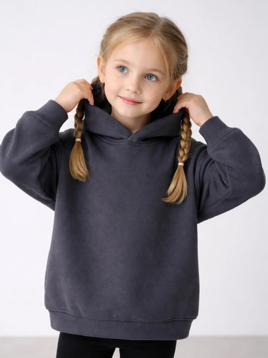 Изображение товара Детское худи-платье Эскимо длиной до колена для девочек 3-6 лет