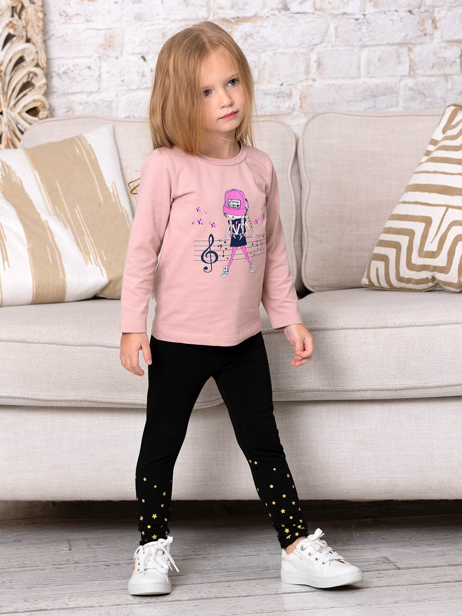 Леггинсы Ивбэби 30509/черный_золотой - фото 2