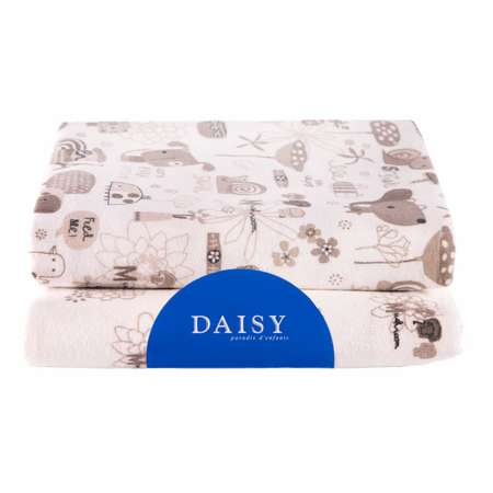 Пеленка Daisy Фланель 2шт 75х120см Улитки