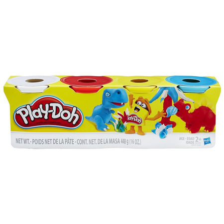 Пластилин Play-Doh 4 цв. в ассортименте