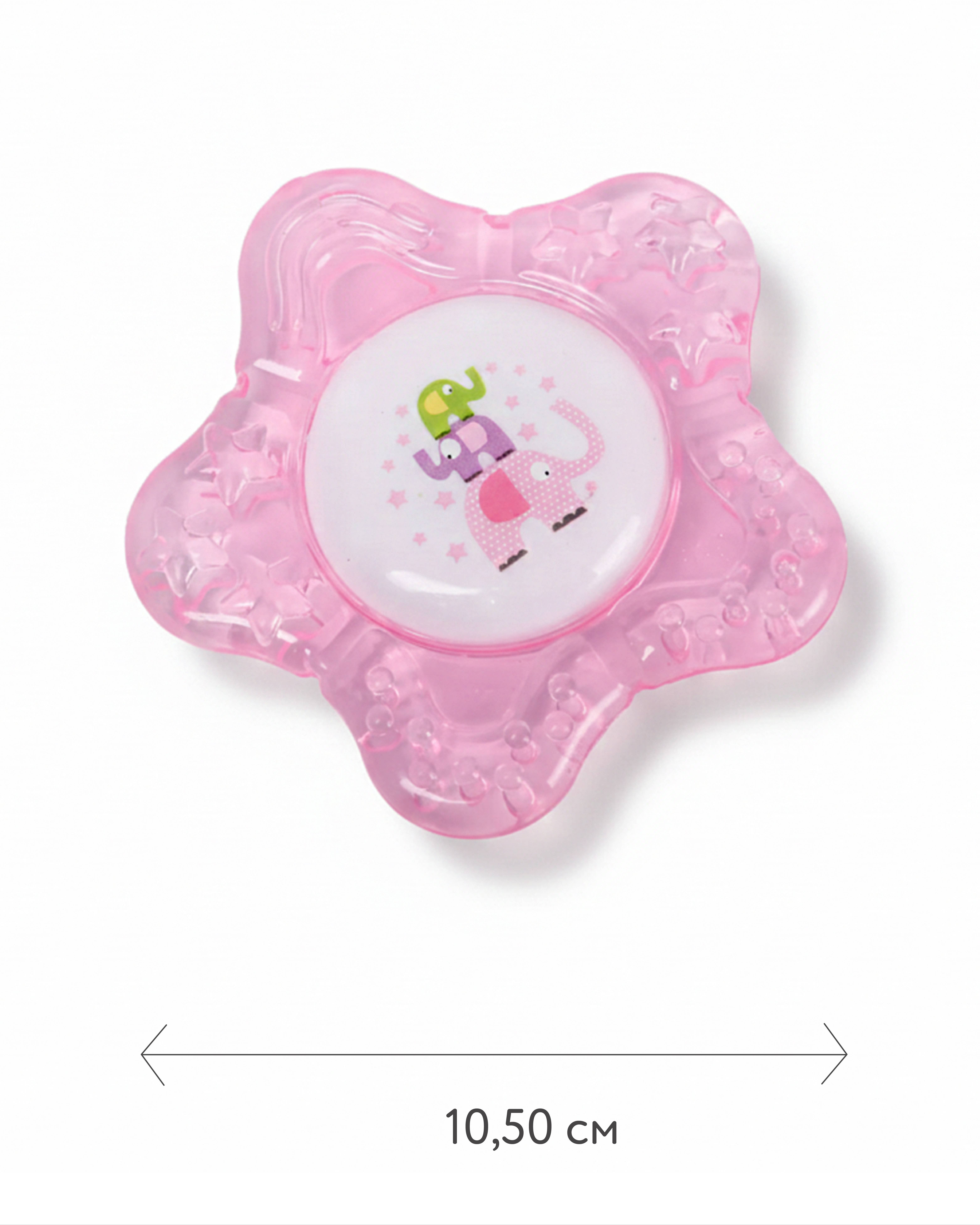 Прорезыватель BabyGo Слоники розовый - фото 5