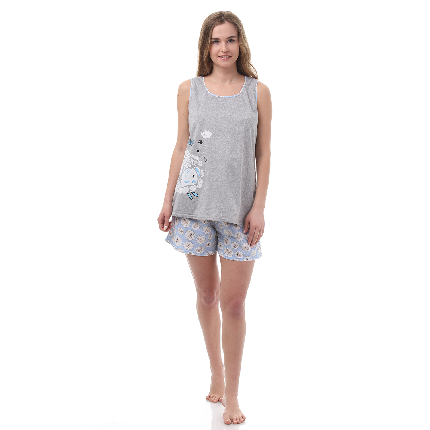 Комплект Fest П56504К серый/голубой - фото 2