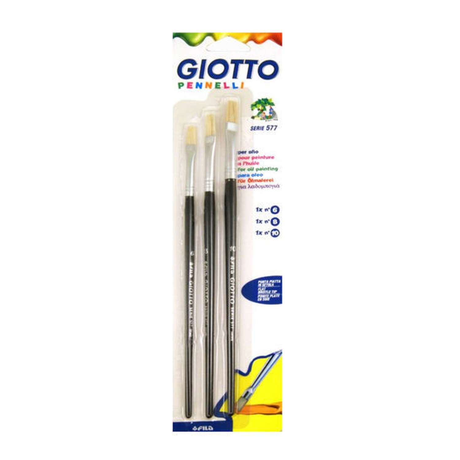 Кисть Fila stationary 3 шт. (щетина) - фото 1