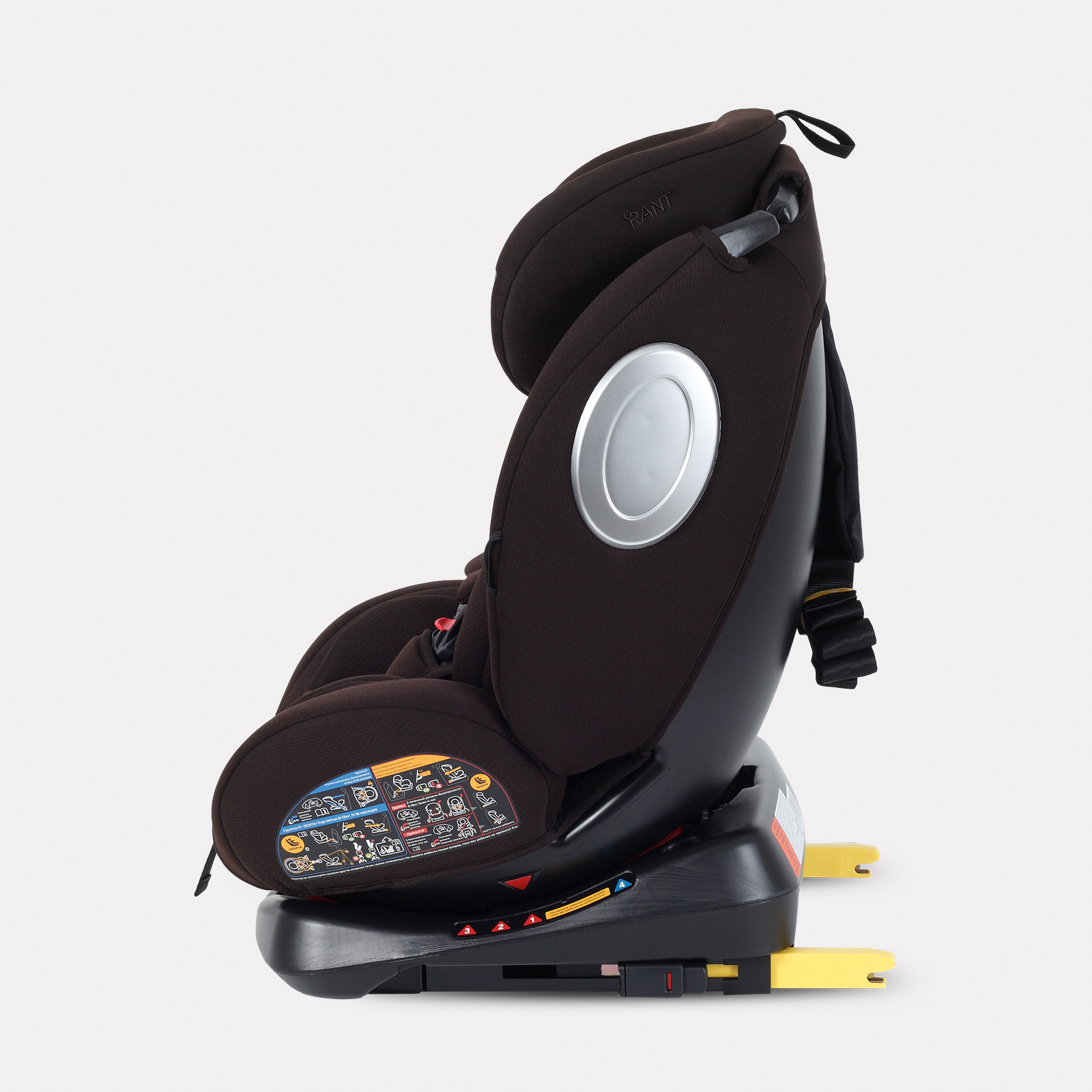 Автокресло Rant Basic Twist next isofix Isofix 0+/1/2/3 (0-36 кг) коричневый - фото 6