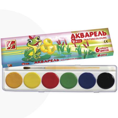 Краски акварель Луч 6 цв.