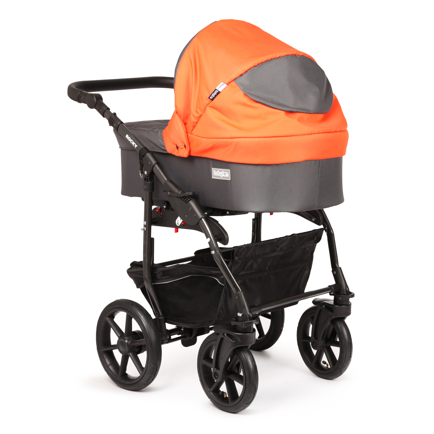 Коляска 2в1 Babyton Rocky Grey-Orange - фото 4