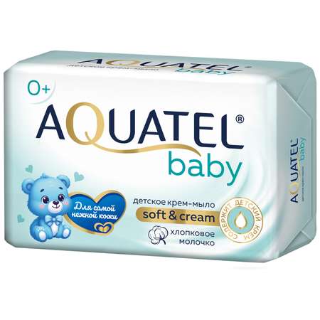 Мыло Aquatel Baby хлопковое молочко 4 шт. 75 г