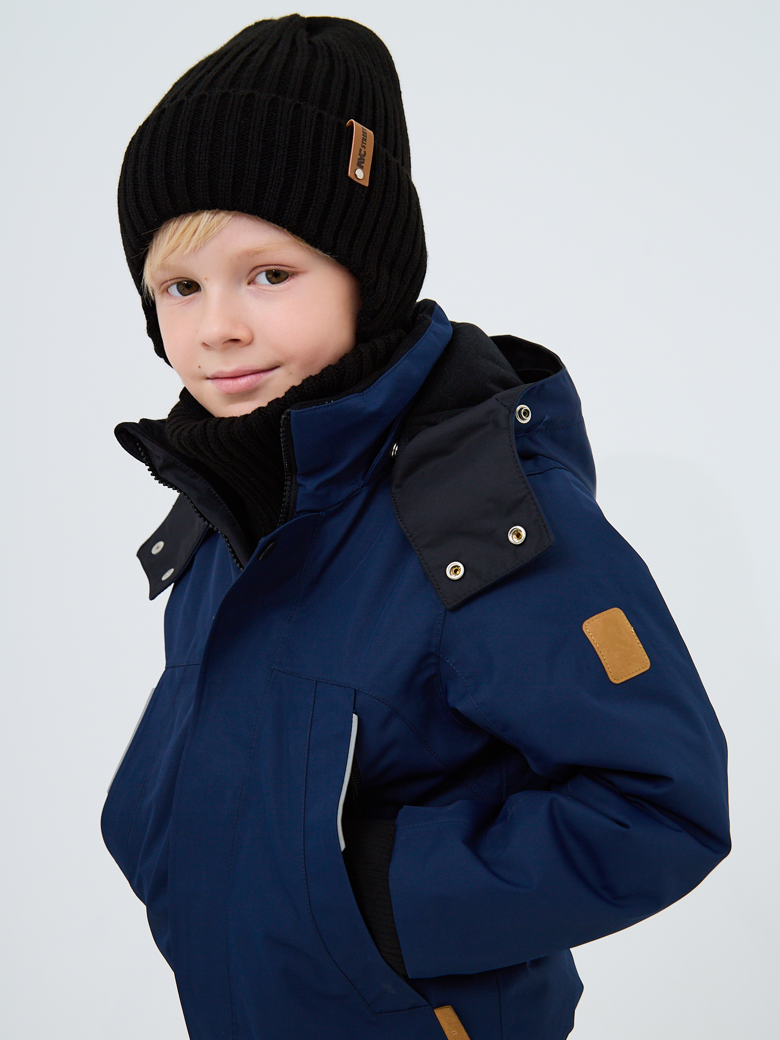 Шапка и снуд NYCkids NYC-H-56-zaviazki-blackB - фото 11