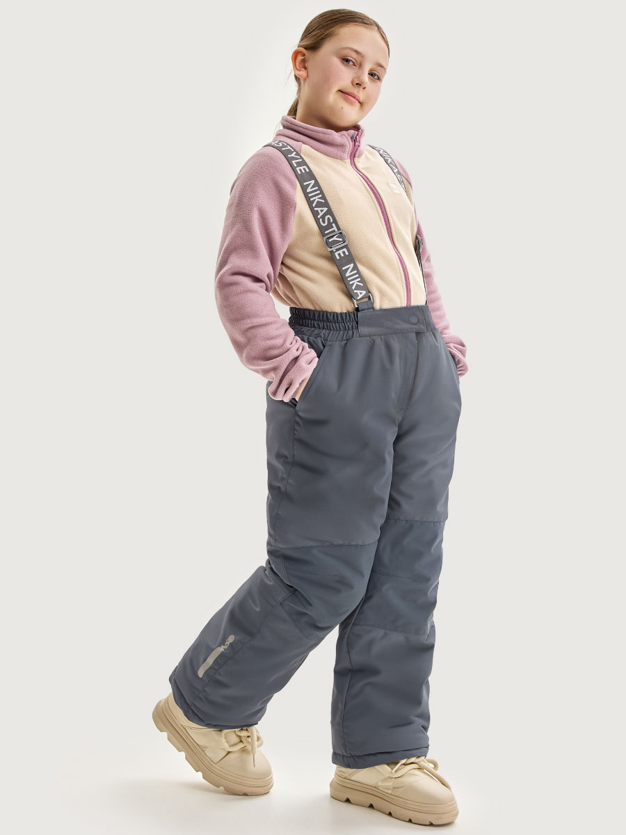 Брюки NIKASTYLE п2з6025 серый - фото 3