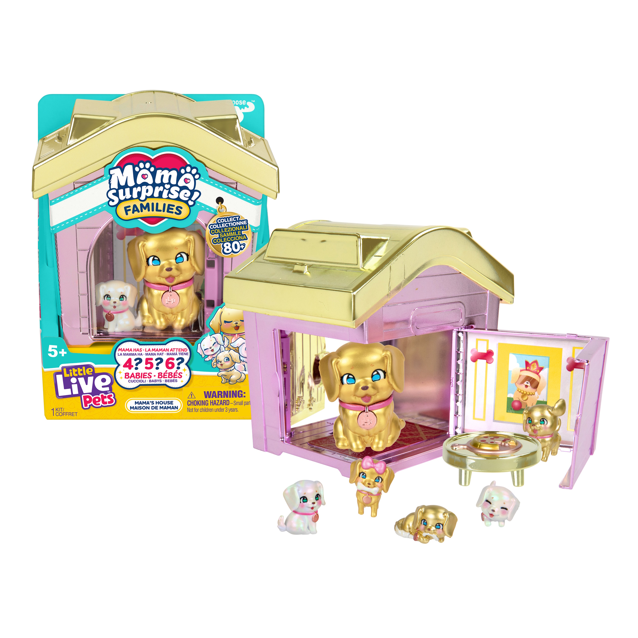 Игровой набор Moose cемья собачек в домике - фото 3