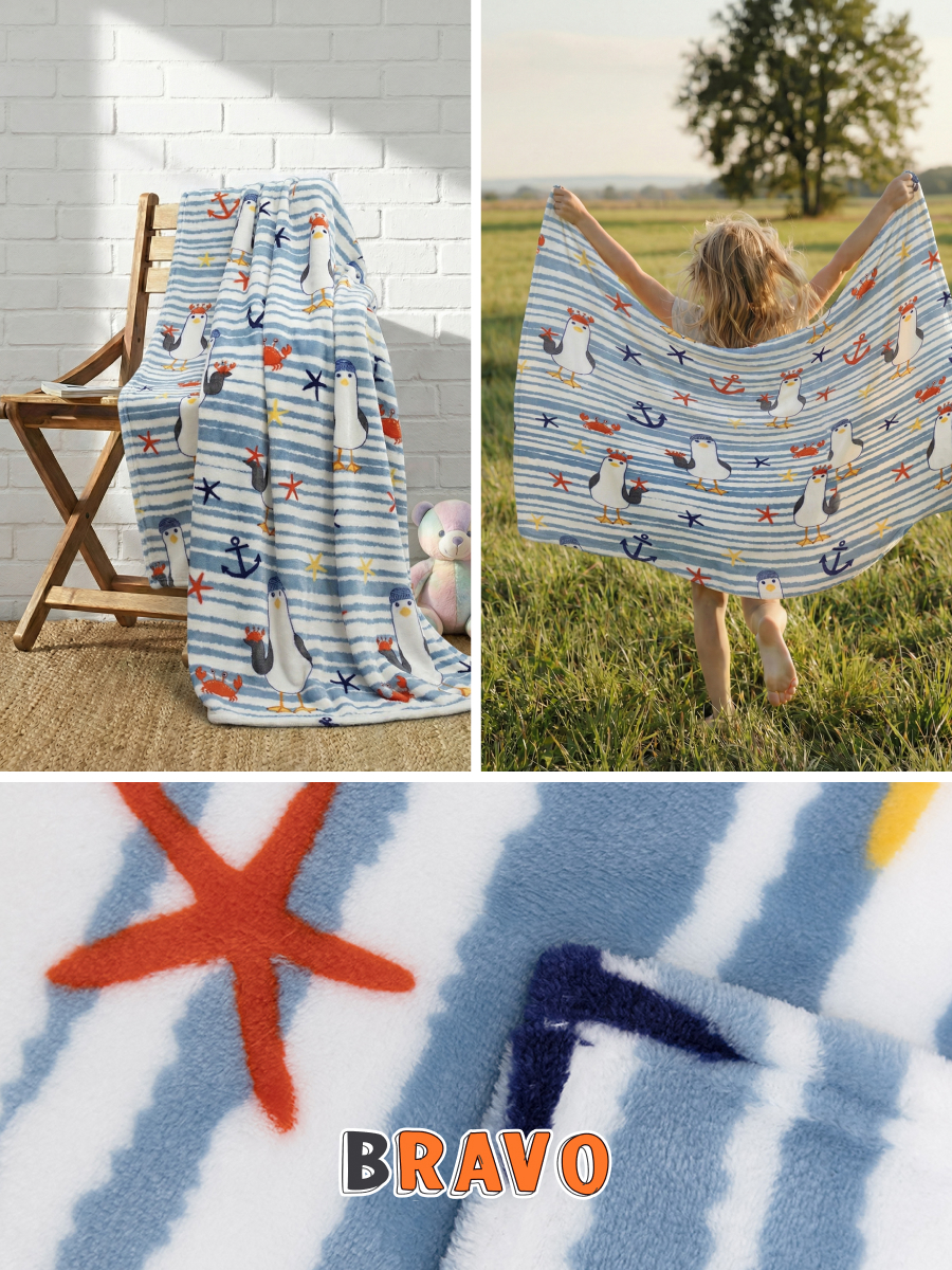 Покрывало Happy Family Пин 150 x 200 см велсофт - фото 4