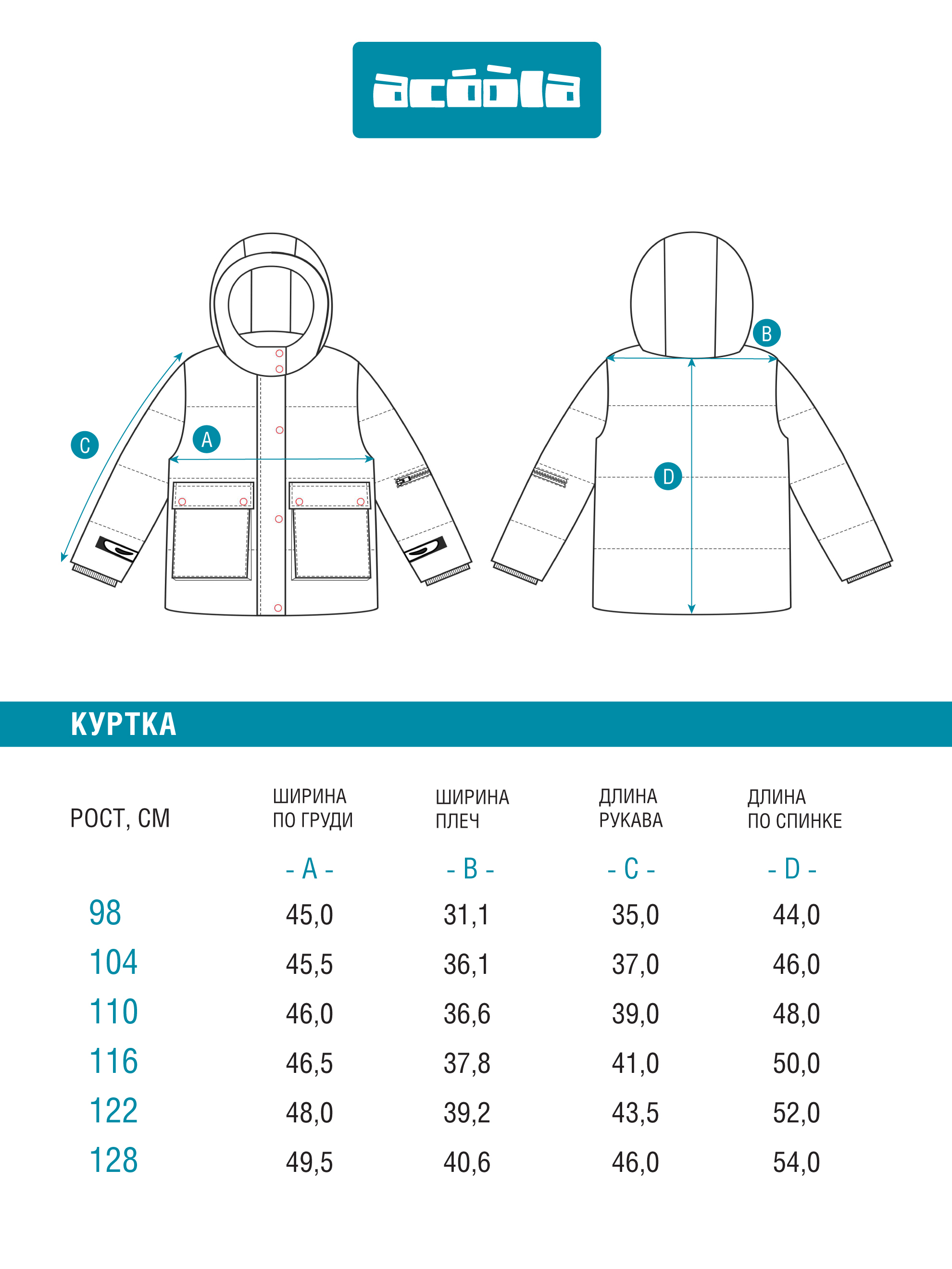 Куртка Acoola 20220650029_0074471 - фото 9