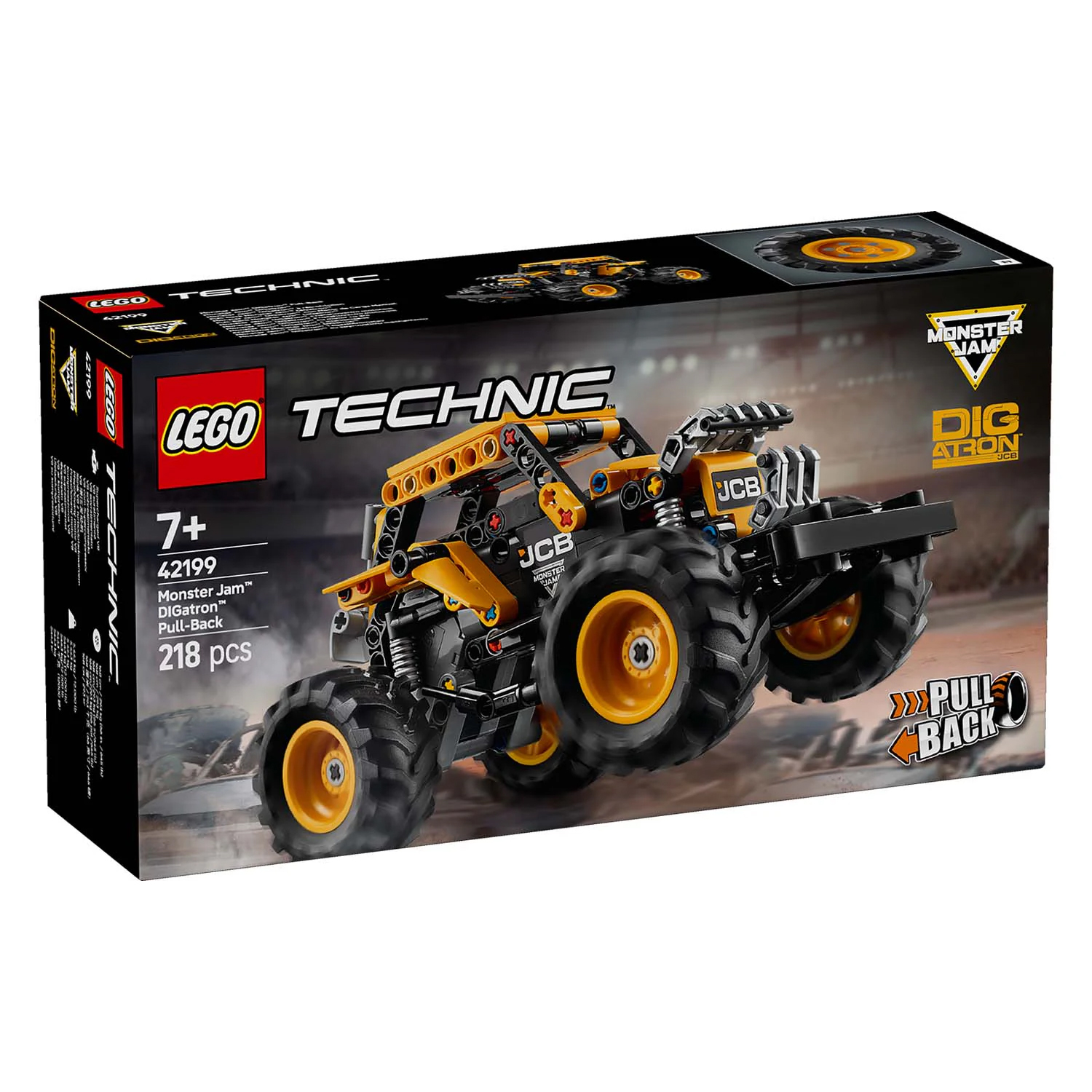 Конструктор LEGO Technic Monster Jam DIGatron Pull-Back блочный - фото 6