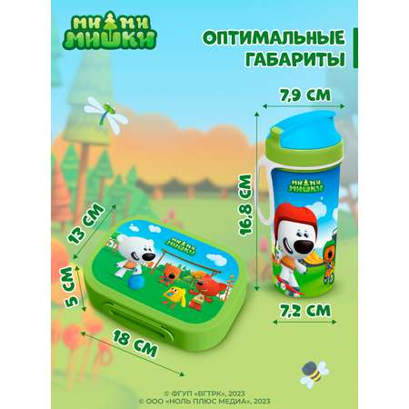Набор Ми-ми-мишки ланч-бокс с декором зеленый