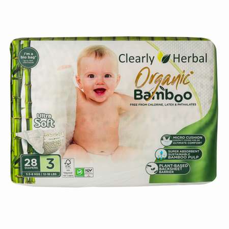Подгузники Clearly Herbal 3 28 шт.