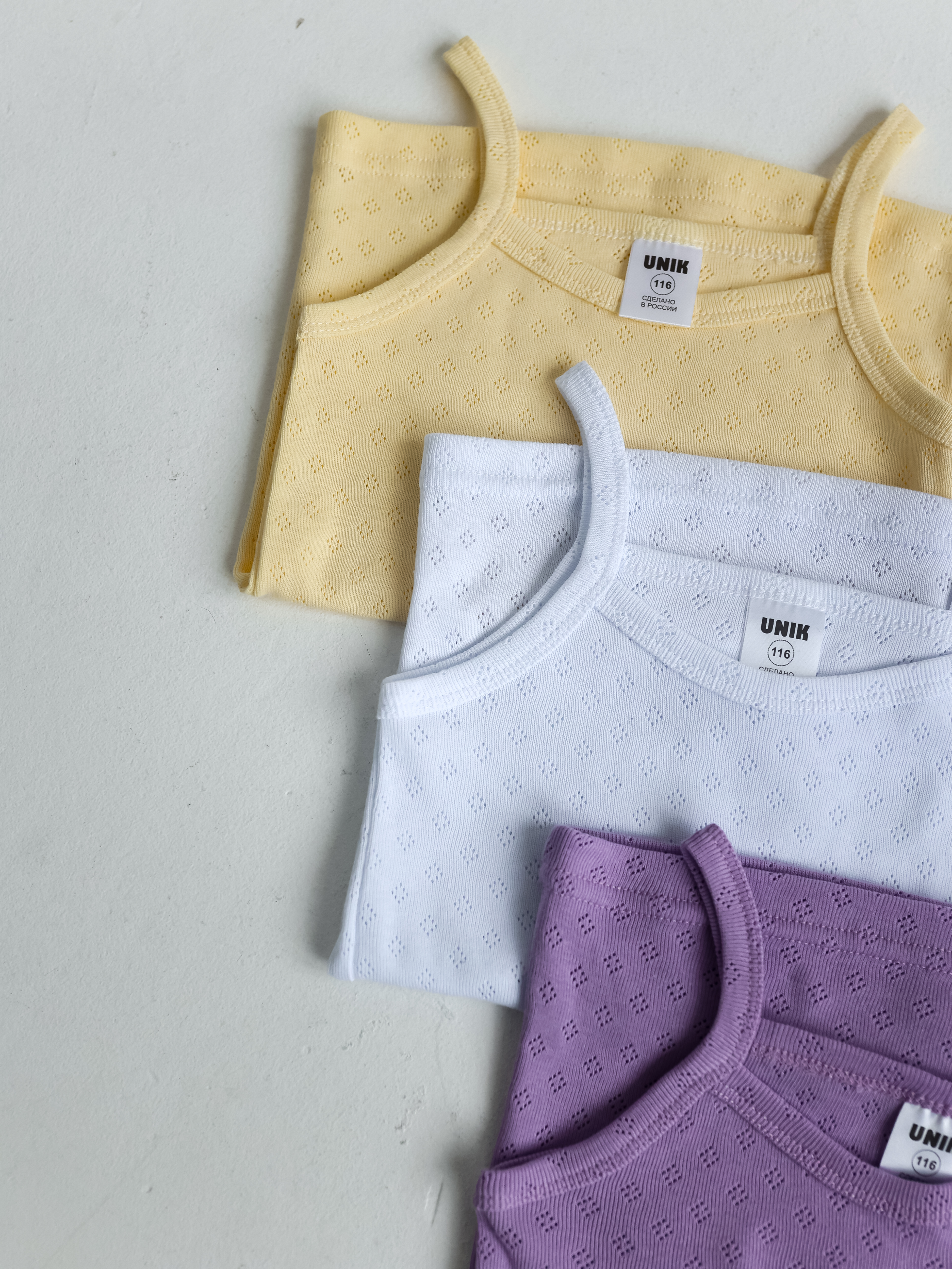 Майка 3 шт UNIK 1619/3/БЖФ - фото 2