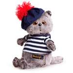 Мягкая игрушка BUDI BASA Басик в тельняшке и берете