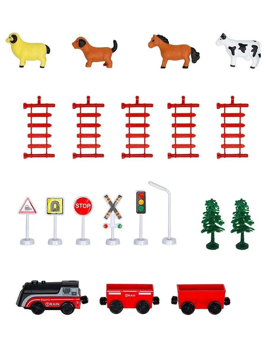 Набор железнодорожный Givito G211-022 - фото 9