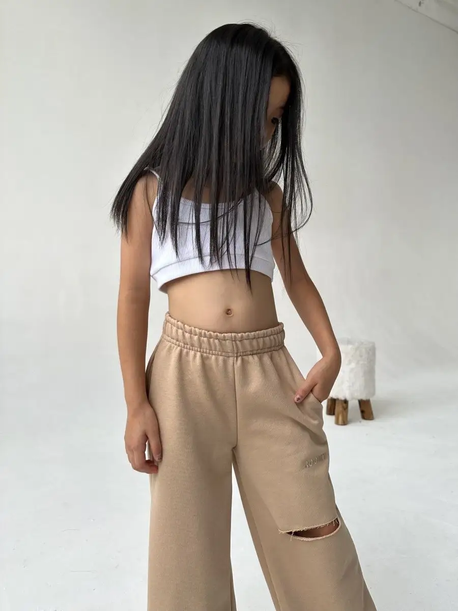 Брюки ROOMY ESSENCE STREETjog/beige - фото 12