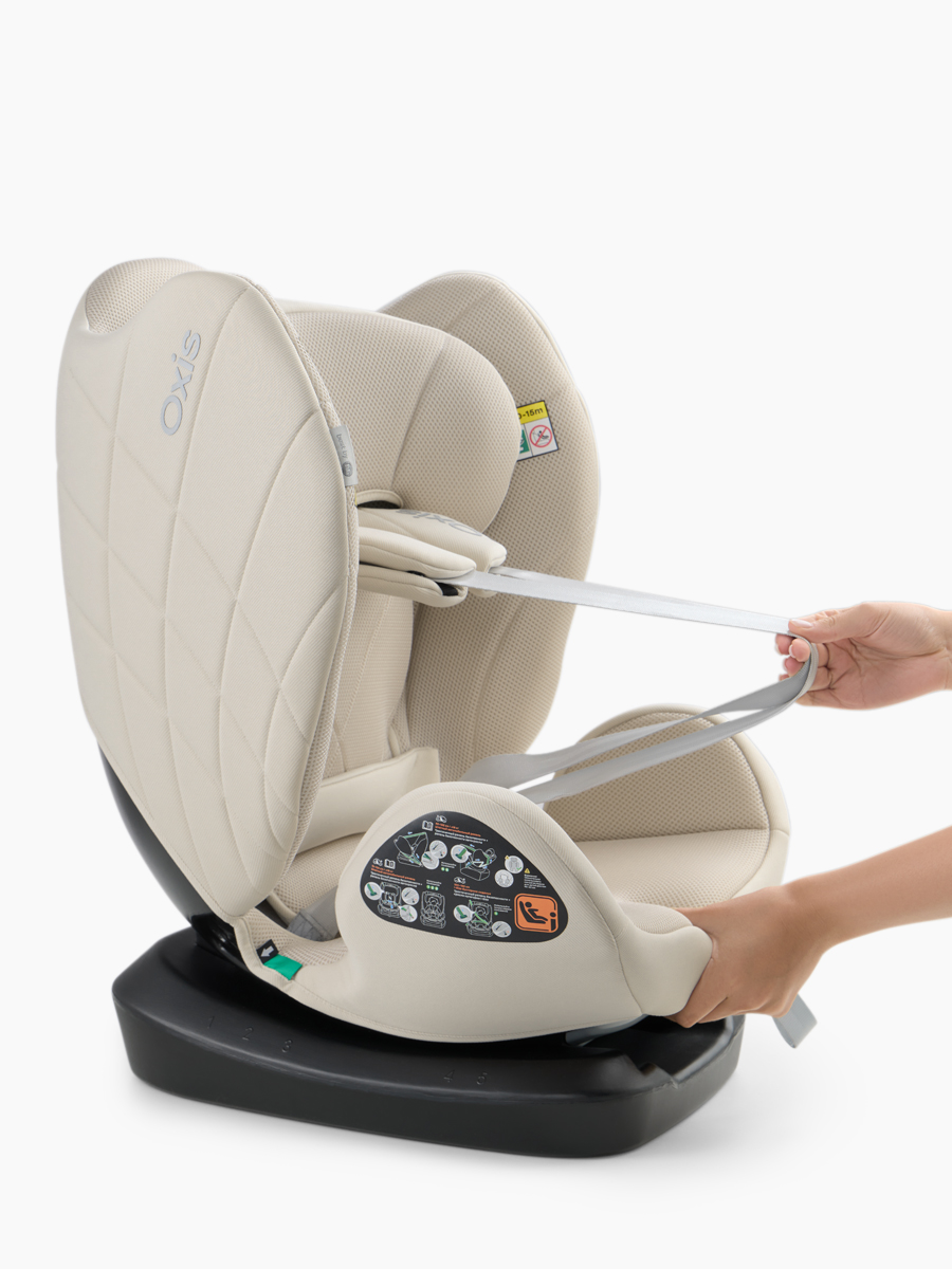 Автокресло Happy Baby Oxis 0+/1/2/3 (0-36 кг) бежевый - фото 17