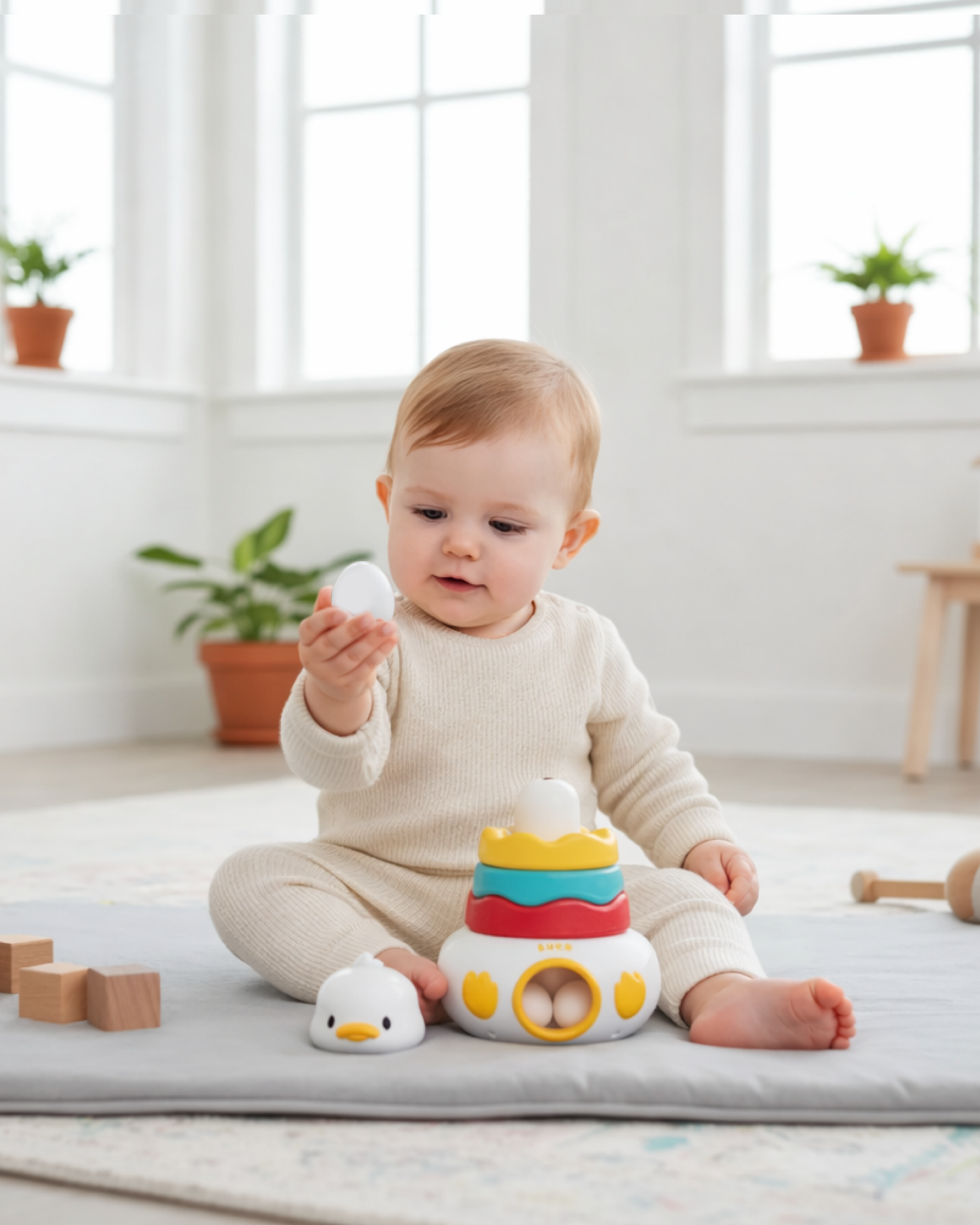 Игрушка BabyGo пирамидка Уточка - фото 3