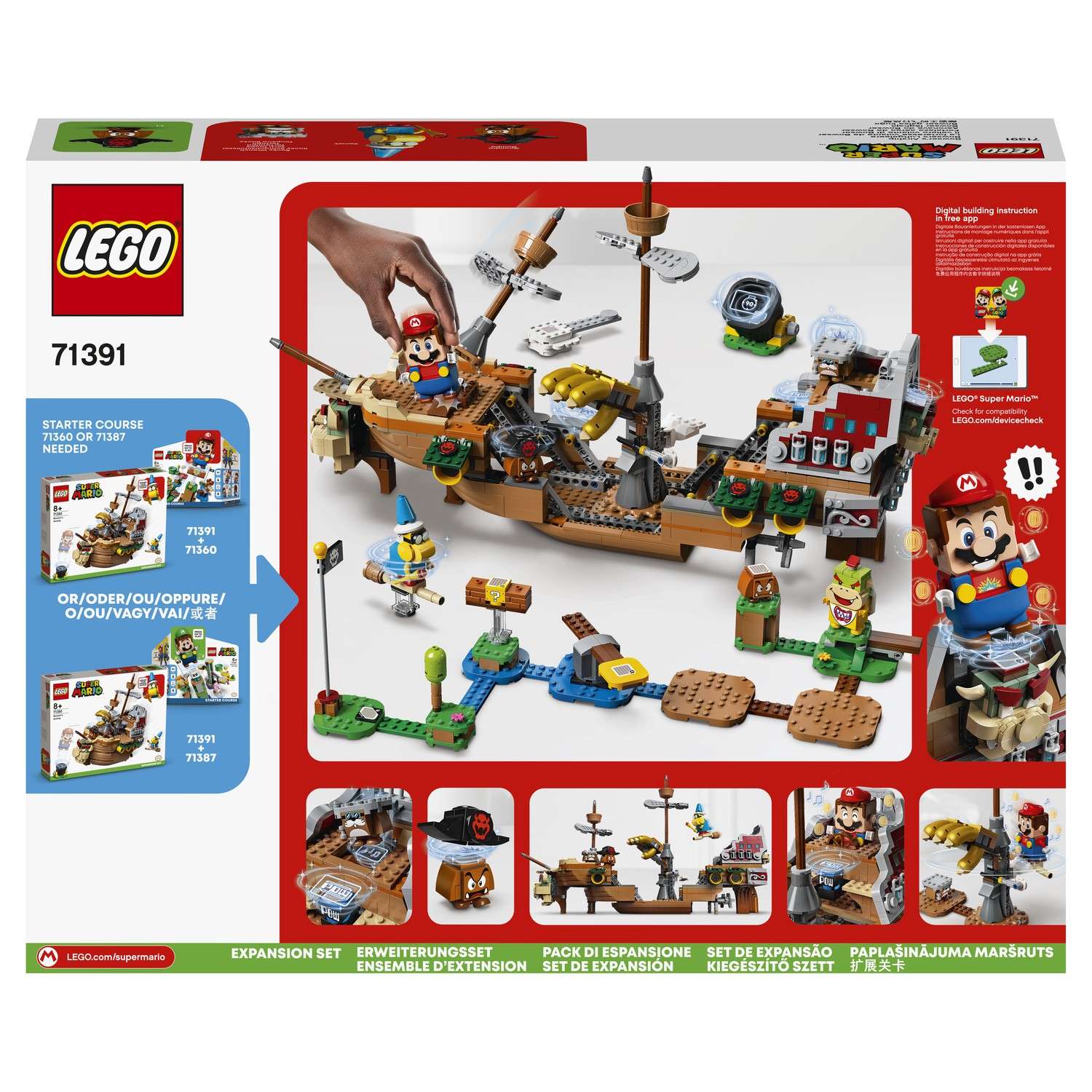 Конструктор LEGO Super Mario Летучий корабль Боузера - фото 3