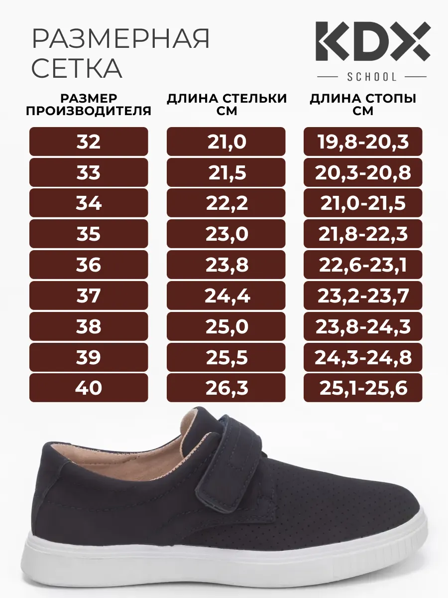 Туфли KDX MUSC-02 navy - фото 11