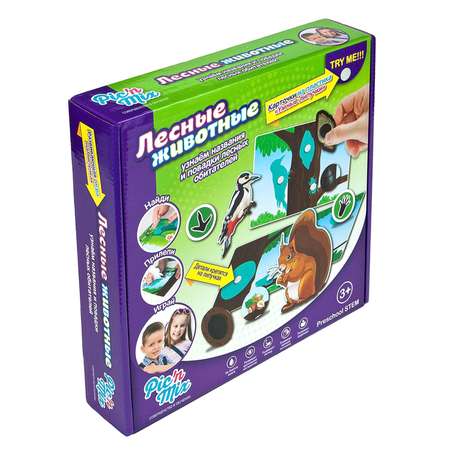 Игра логическая PicnMix Умные Липучки Лесные животные 112023