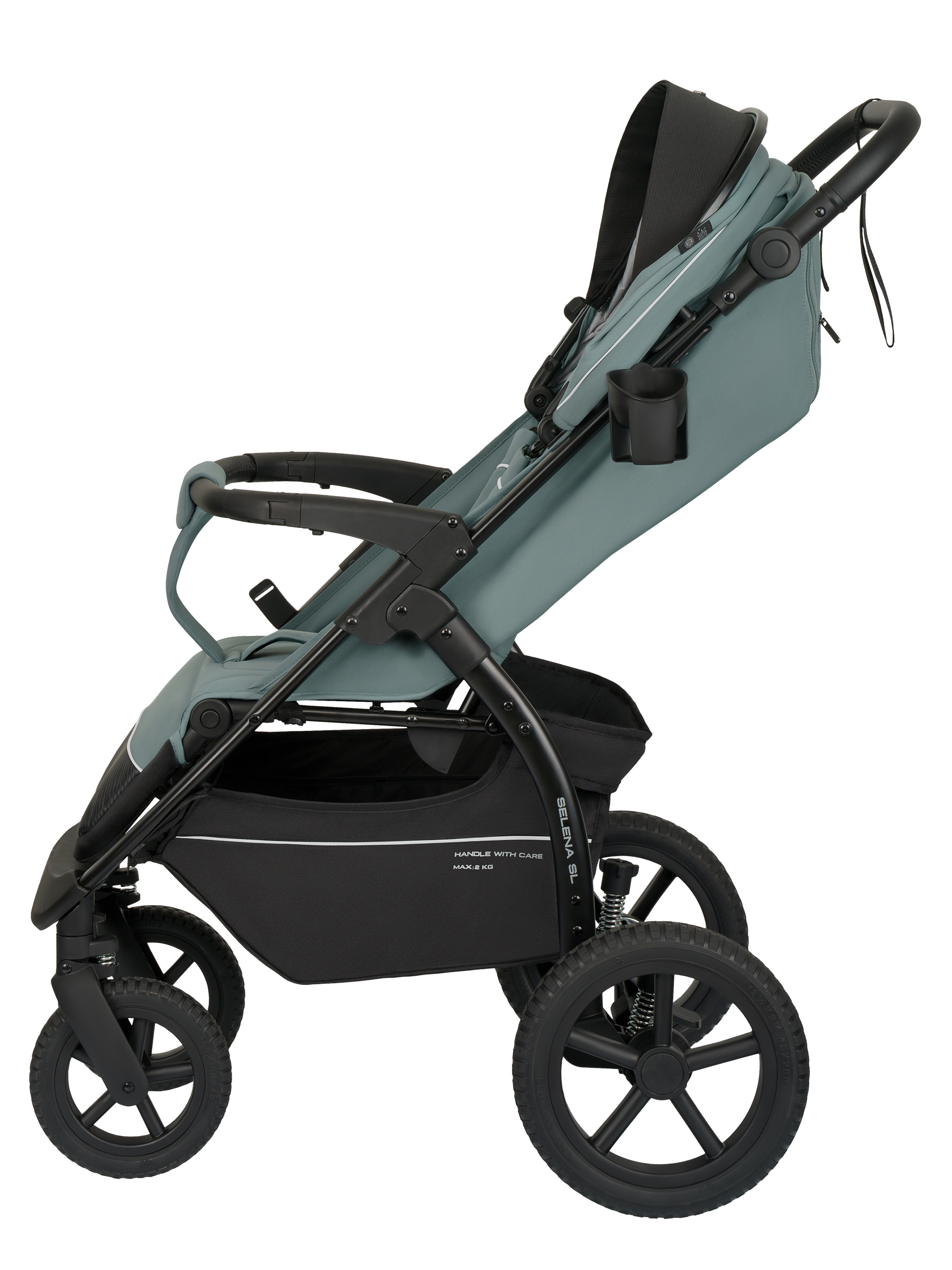 Коляска прогулочная JOVOLA Selena SL, всесезонная зеленый - фото 19