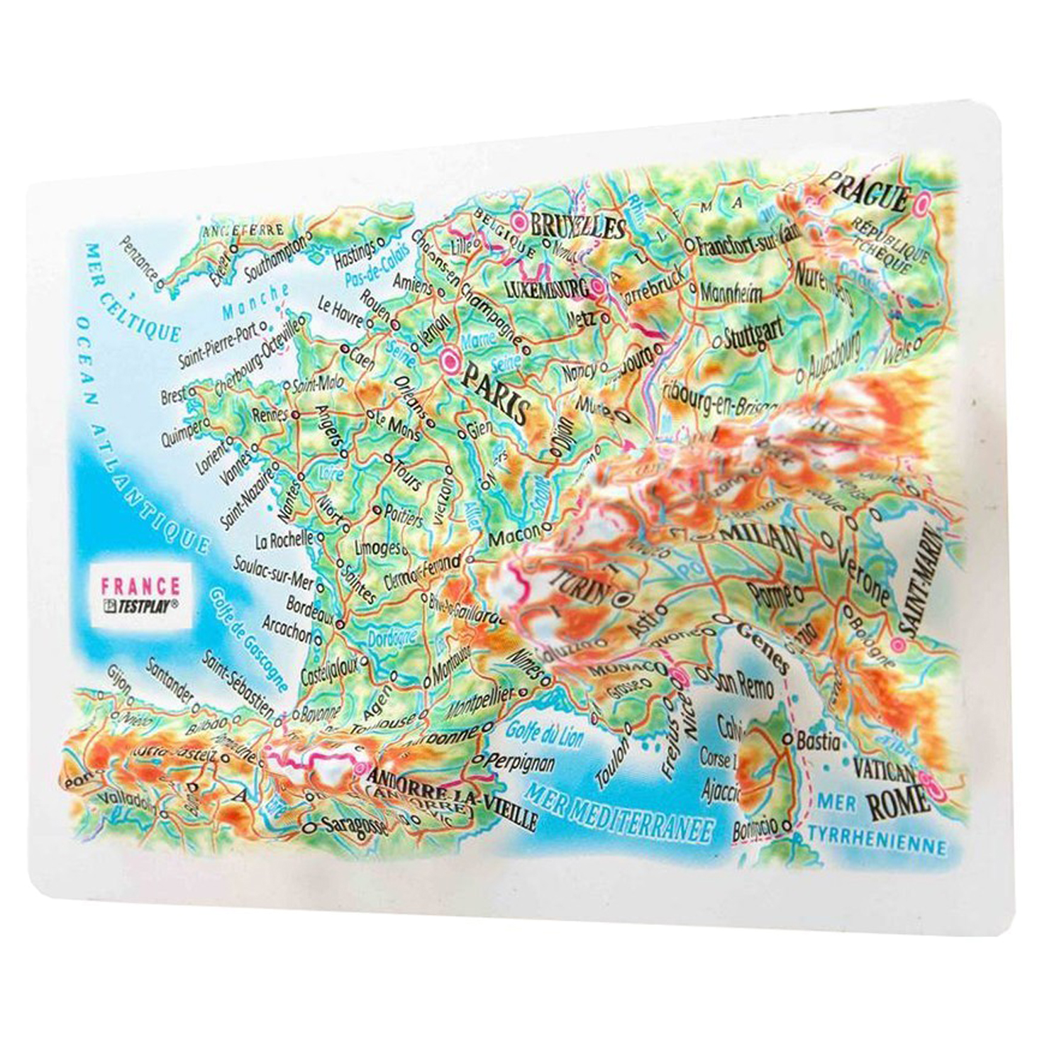 3D карта Testplay Франция Mini магнит - фото 2