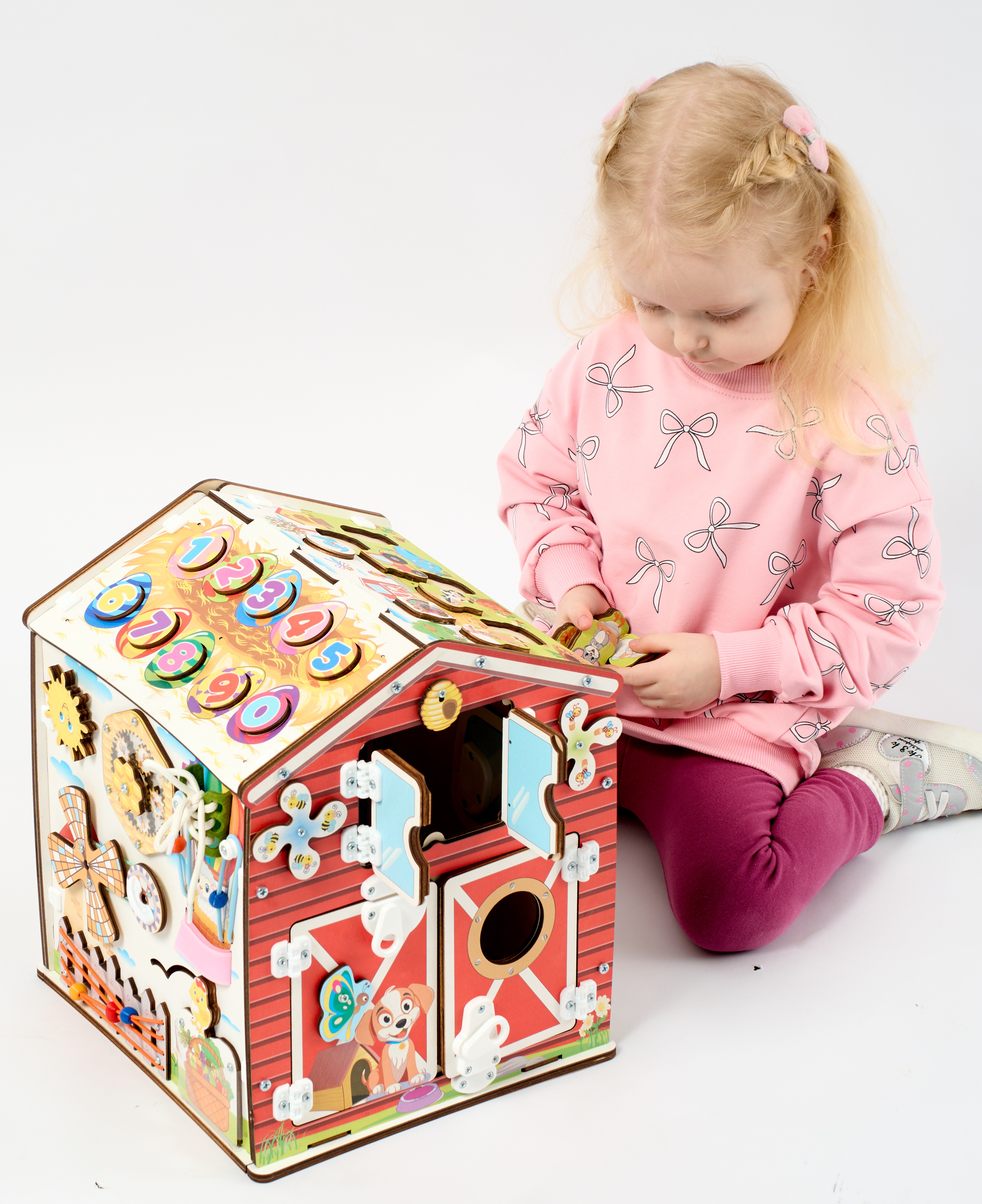 Игрушка MyKiddyQuest бизиборд Ферма - фото 13