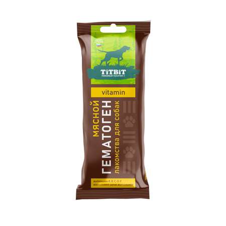 Лакомство для собак TITBIT Гематоген Vitamin мясной 35 г