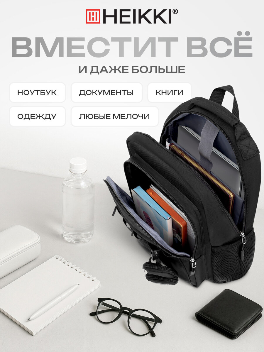 Рюкзак HEIKKI школьный городской для подростков для ноутбука - фото 3