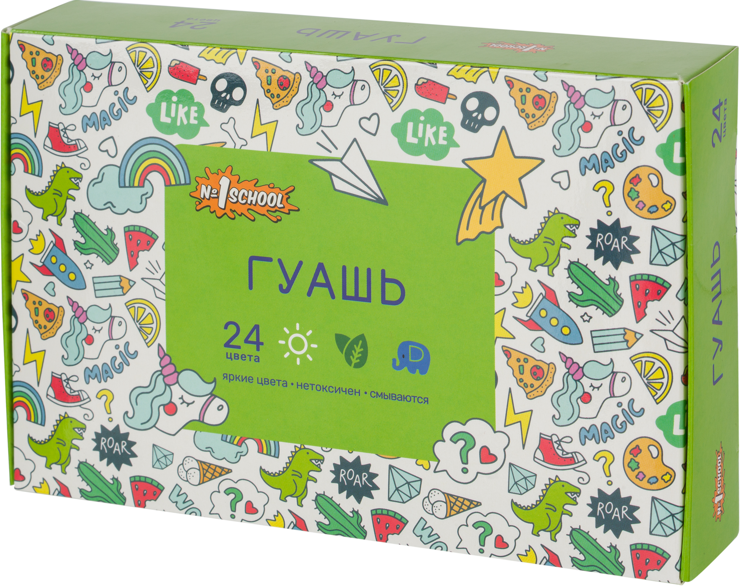 Краски гуашь №1 School 24 цв. - фото 1